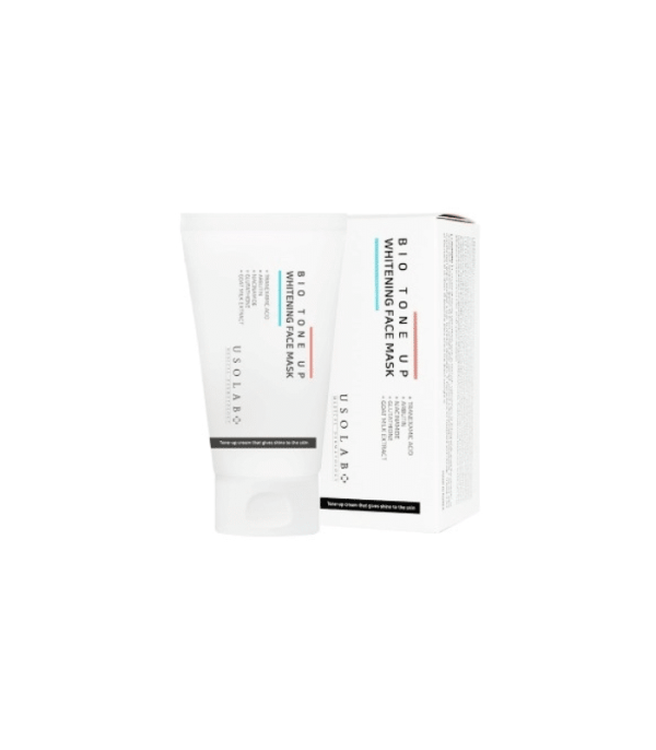 Маска для освітлення шкіри та ефекту миттєвого сяяння Usolab Bio Tone Up Whitening Mask 50 мл