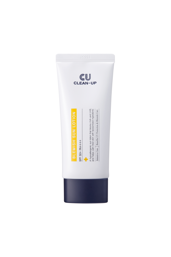 Сонцезахисний лосьон з ліпосомами на стабільних фільтрах SPF 50+ PA++++ CU Skin Blemish Sun Lotion SPF 50+ PA++++