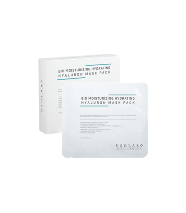 Зволожуюча, заспокійлива та омолоджуюча Usolab Bio Moisturizing Hydrating Hyaluron Mask