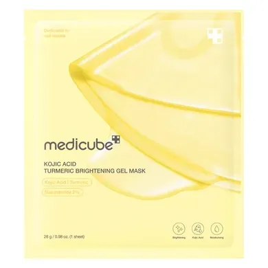 Освітлювальна гідрогелева маска з койєвою кислотою та куркумою Medicube Kojic Acid Turmeric Brightening Gel Mask 28 г