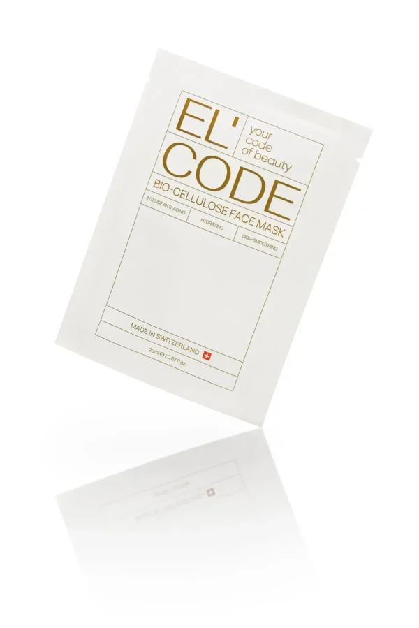 Антивікова біоцелюлозна маска для обличчя El’Code