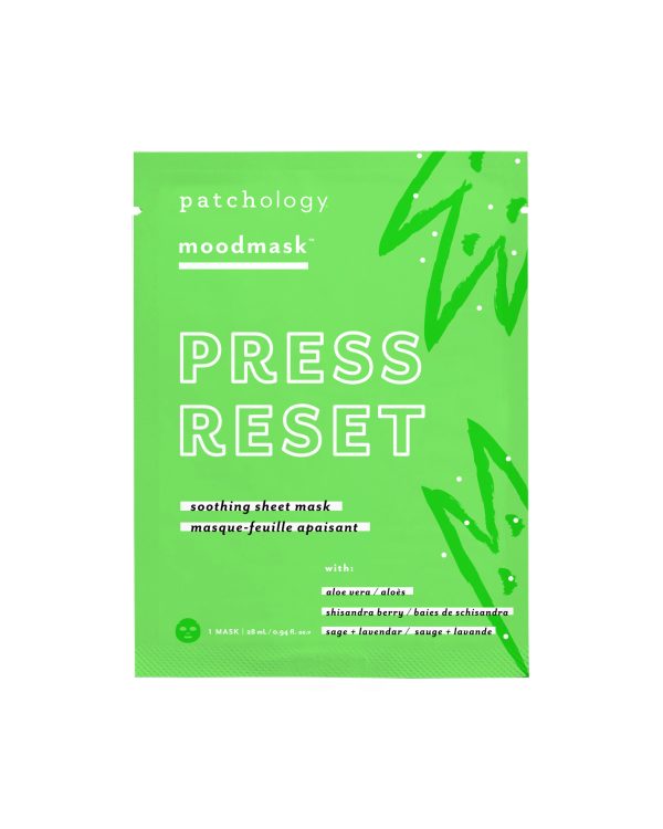 Patchology Press Reset Заспокійлива та відновлююча тканинна маска