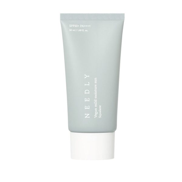 Зволожуючий сонцезахисний крем з рослинним скваланом Needly Vegan Mild Moisture Sun SPF 50+/ PA++++ 50 мл