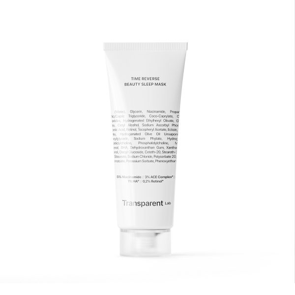 Нічна антивікова маска Transparent Lab TIME REVERSE BEAUTY SLEEP MASK 75 мл