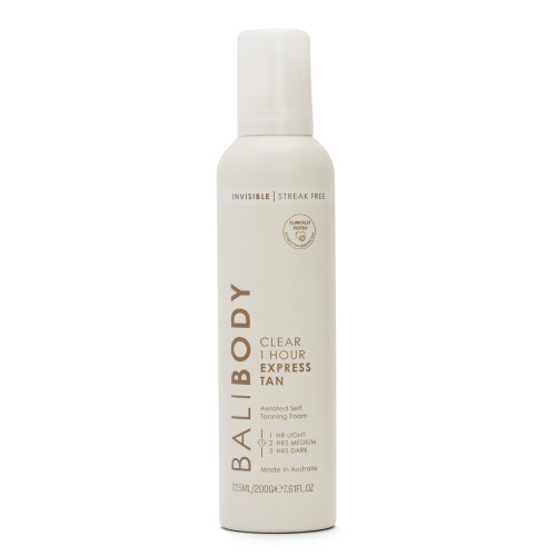 Прозора експрес автозасмага для тіла Bali Body Clear 1 Hour Express Self Tan 225 мл