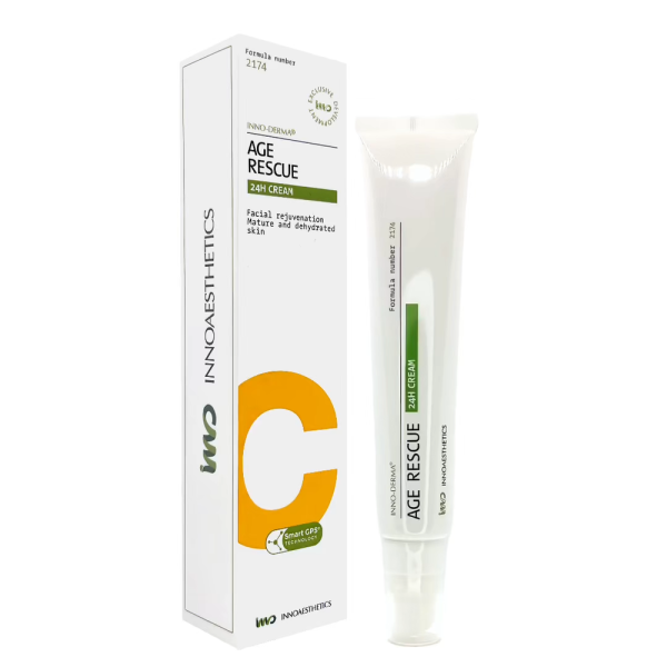 Крем для омолодження шкіри та pre-peel терапії Innoaesthetics Age Rescue 24H Cream 50 г
