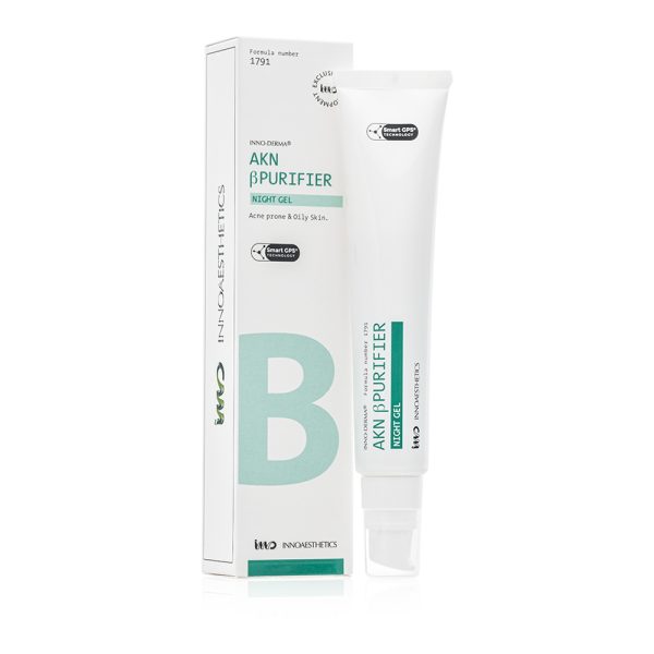 Нічний крем для шкіри з акне та pre-peel терапії Innoaesthetics AKN βpurifler night gel 50 мл
