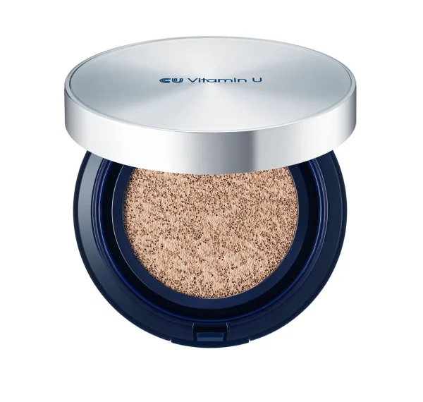 Кушон з полінуклеотидами та вітаміном U з запасним блоком CU Skin Vitamin U Coverfit Cushion Pact SPF 50+PA++++