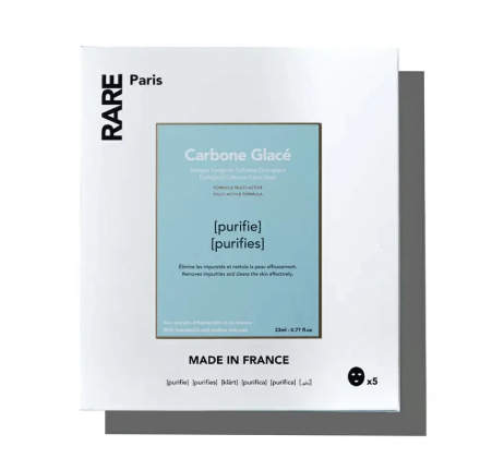 Набір очищувальних масок Rare Paris Carbone Glacé 5 шт